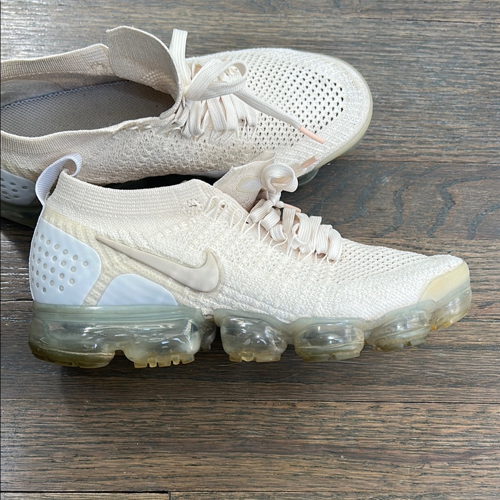 Nike Cream Sneakers Flyknit Air VaporMax